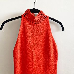 70’s St. John’s  Knit Orange Santana Maxi Med